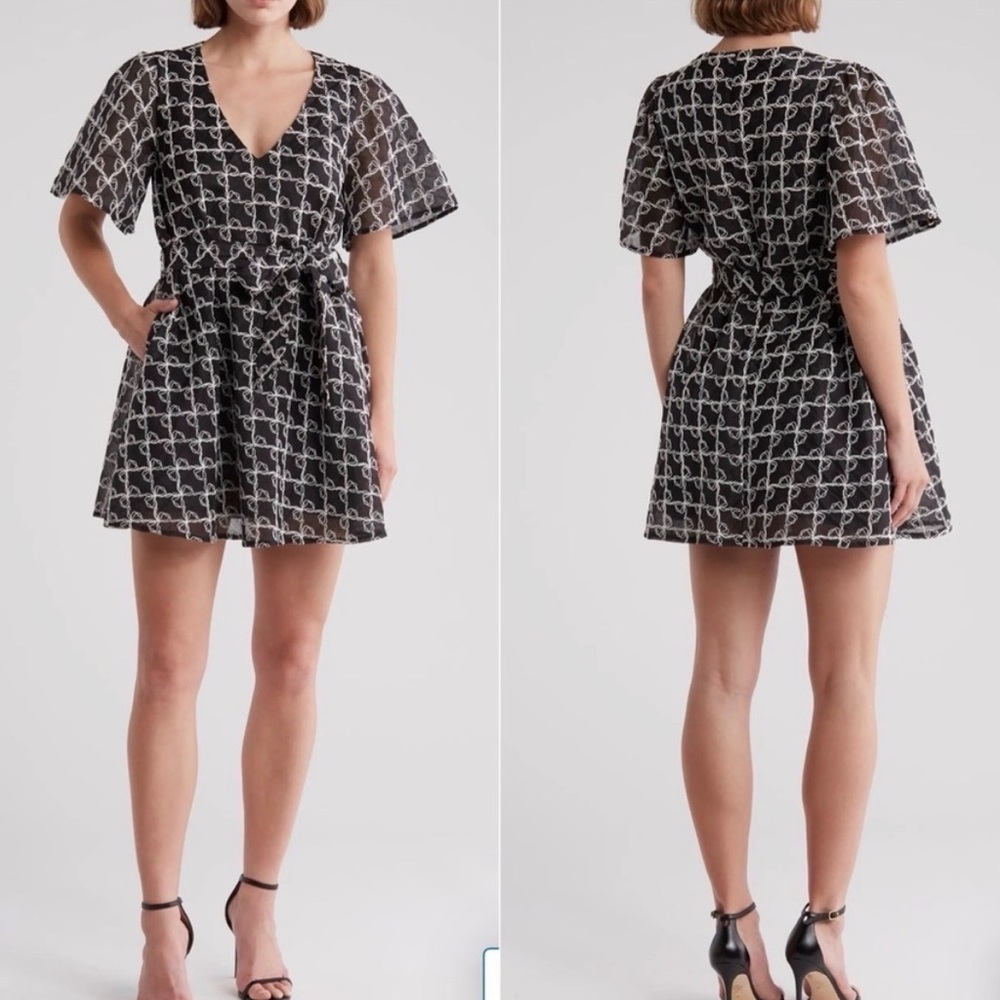 Lisa Says Gah Olivia Bow Mini Dress